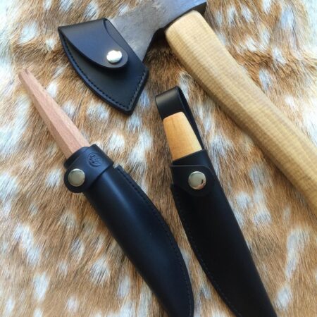 Sheath, Axe and Hook Knife Covers for the Robin Wood Starter Tool Kit