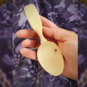 Eating Spoon Template in flexible plastic