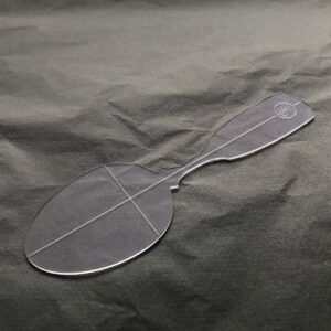 Eating Spoon Template in flexible plastic