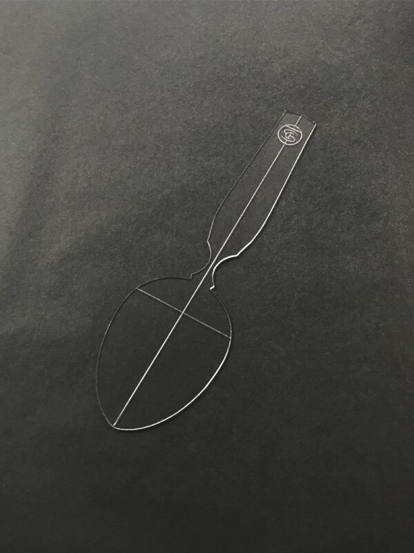 Deco Eating Spoon Template in flexible plastic