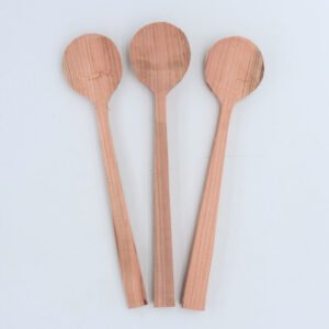 Tom's Round Cooking Spoon Blanks - Pack of 3 - Cherry
