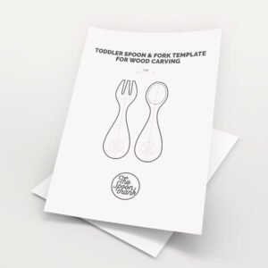 Toddler Spoon & Fork Template - Digital Download (PDF)