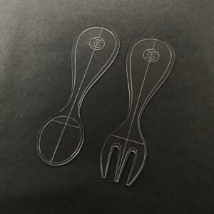 Toddler Spoon and Fork Template Set of 2