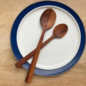 Duo of spoons from plum wood
