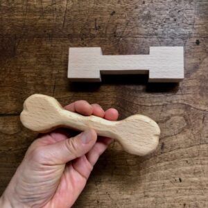 Japanese Dog's Toy Wood Bone DIY Carving Kit