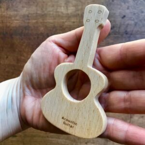 Japanese Wooden Teether Guitars
