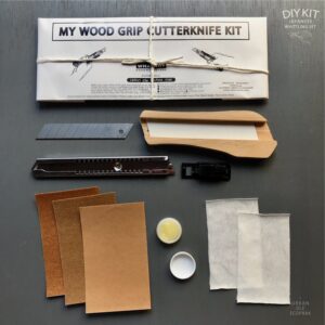 Japanese Wood Grip Cutter knife Whittling DIY kit