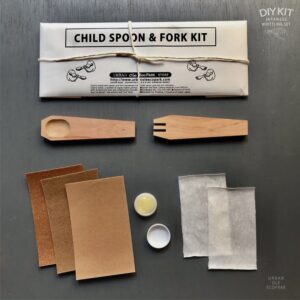 Japanese Child Spoon & Fork Whittling DIY Kit
