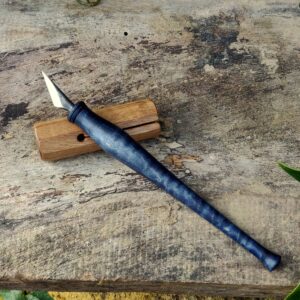Hand forged Kolrosing Knife V2.0 - Blue