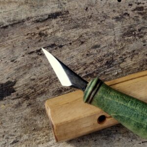 Hand forged Kolrosing Knife V2.0 - Green