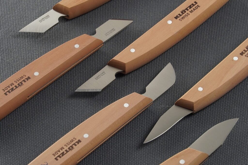 Chip carving knives set Swiss chip carving knives set The Spoon Crank