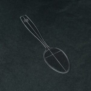 Spoon Template in flexible plastic - No2