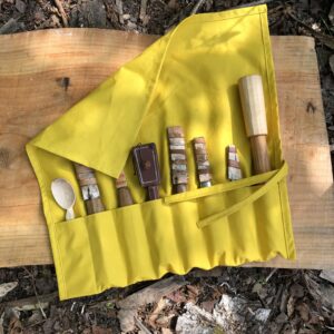 Bright Yellow Cotton Tool Roll