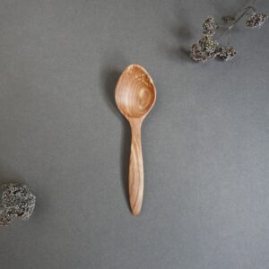 Mountain ash hand carved spoon rowan small wooden spoon