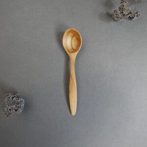 Mountain ash wood hand carved spoon