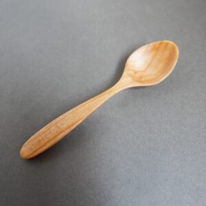 Cherry wood hand carved spoon
