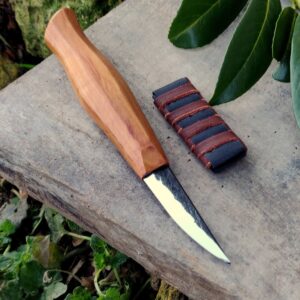 55mm Woodcarving knife, Short slojd, Fresh wood carving, Spooncarving, DHL express shipping