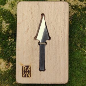Kolrosing blade, Arrowhead blade, Small carving knife, Fresh wood carving, Handforged, Handcarving, DIY