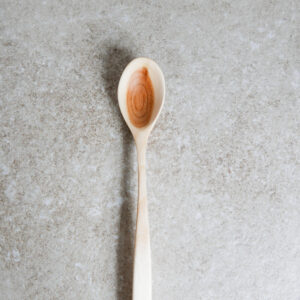 Medium apple wood hand carved spoon 8.5 inch (22 cm)