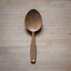 Simple beech eating spoon