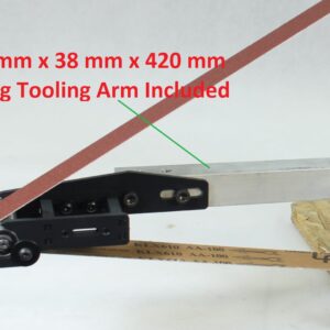 5 X Belt Grinder Small Wheels Set + Holder For Knife Making + 38 Mm X 38 Mm X 420 Mm Tooling Arm
