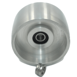 Belt Grinder Crowned Tracking Wheel 102 Mm Diameter 55 Mm Long- 12 Mm Shaft