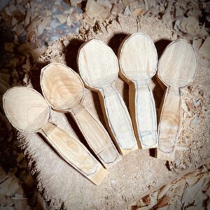 Small eating spoon blanks - Pack of 5