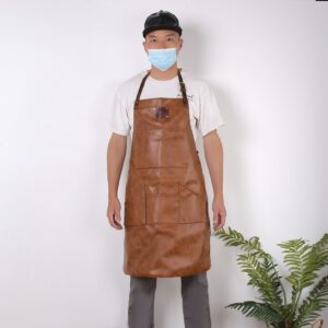 PU+Leather Carving Apron - FC201