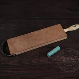 Leather strop for sharpening