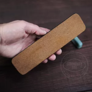 Leather strop for sharpening