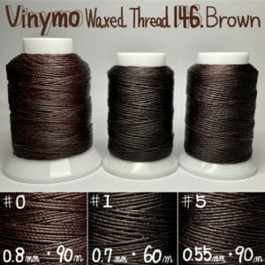 Vinymo Waxed Thread - Brown - #5 - 90m