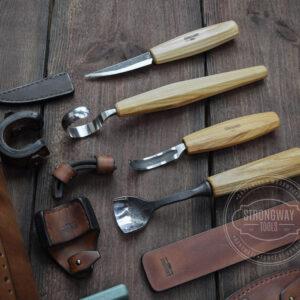 Woodcarving Kit With Leather Organizer