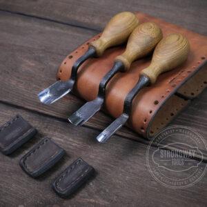 Set small curved chisels 2