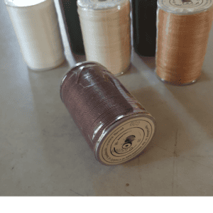 Polyester Round Waxed Thread - Dark Brown
