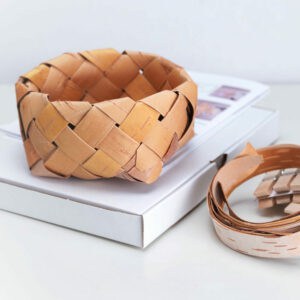 Birch Bark Woven Basket DIY Kit