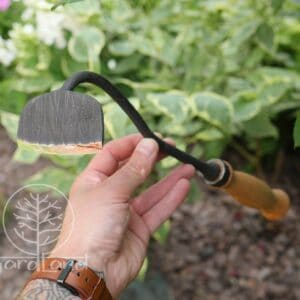Swan Neck Hand Hoe | American Hoe | Long Handle Square Headed Hoe | Hand Forged Garden Tool | Garden Hoe