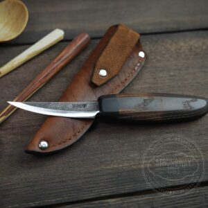 Carving Knife - Forged - Ash Wood Handle