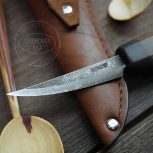 Carving Knife - Forged - Ash Wood Handle