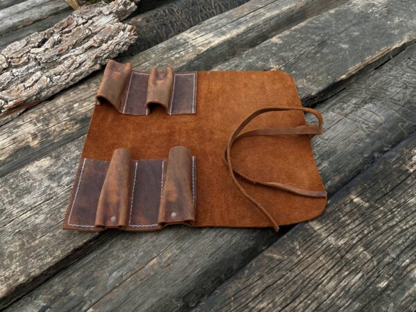 4 Pocket Leather Tool Roll - The Spoon Crank