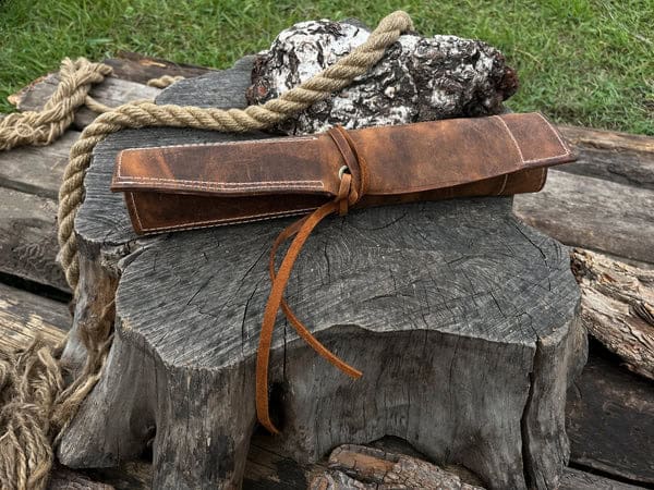 Chisel Roll Paper 8 Pocket Leather Chisel Roll - The Spoon Crank