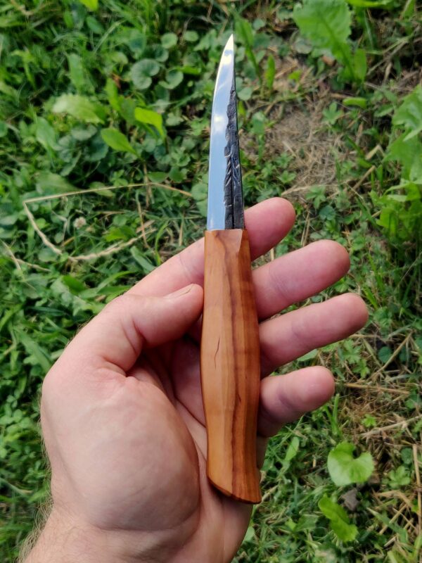 85mm Slojd knife, Whittling knife, Fresh wood carving, No. 4 - Image 5