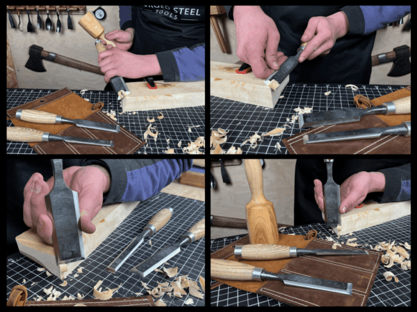 3-Piece Wood Carving Chisel Set - Image 4