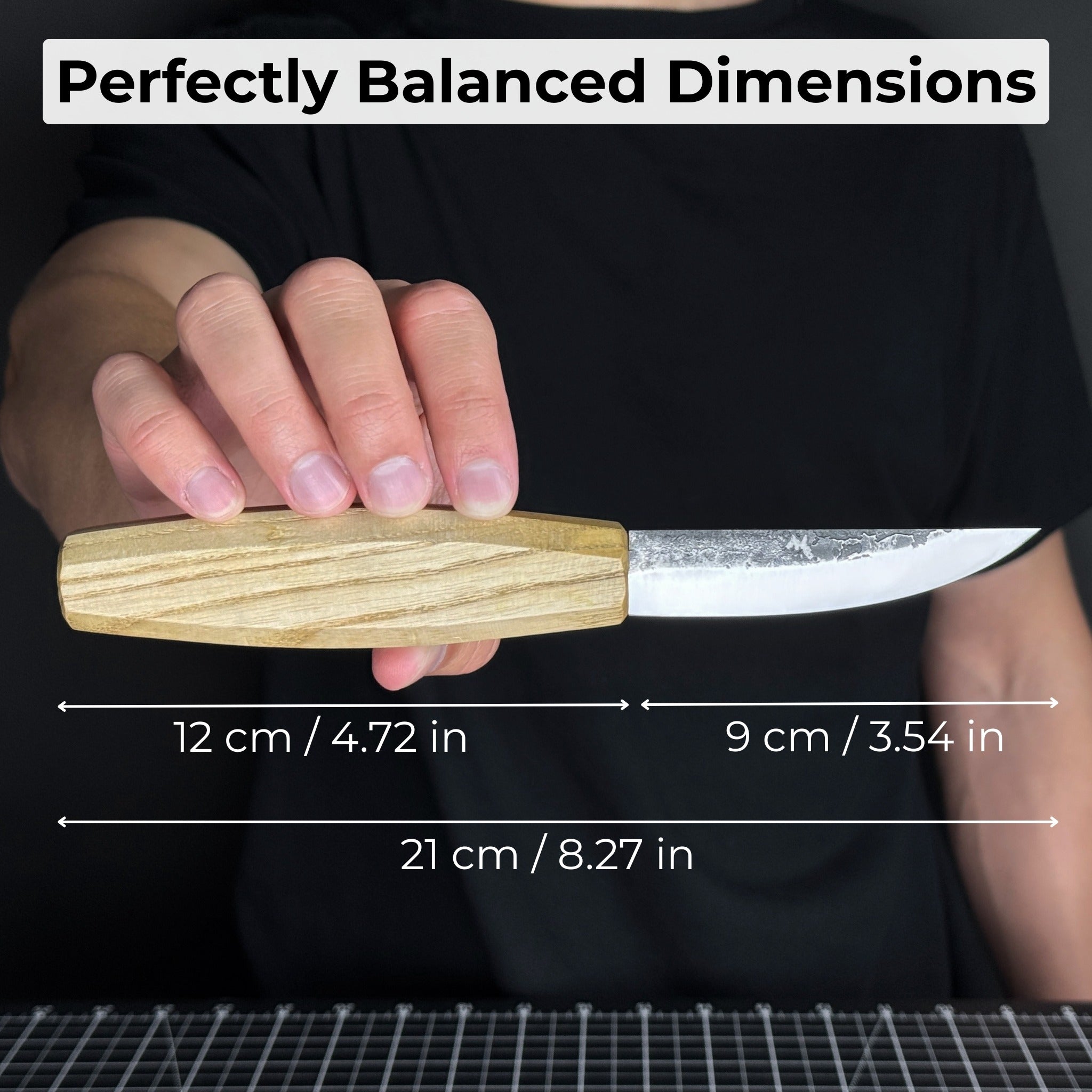 Hand-Forged Sloyd Knife, 9 cm (3.54 inches) – The Spoon Crank