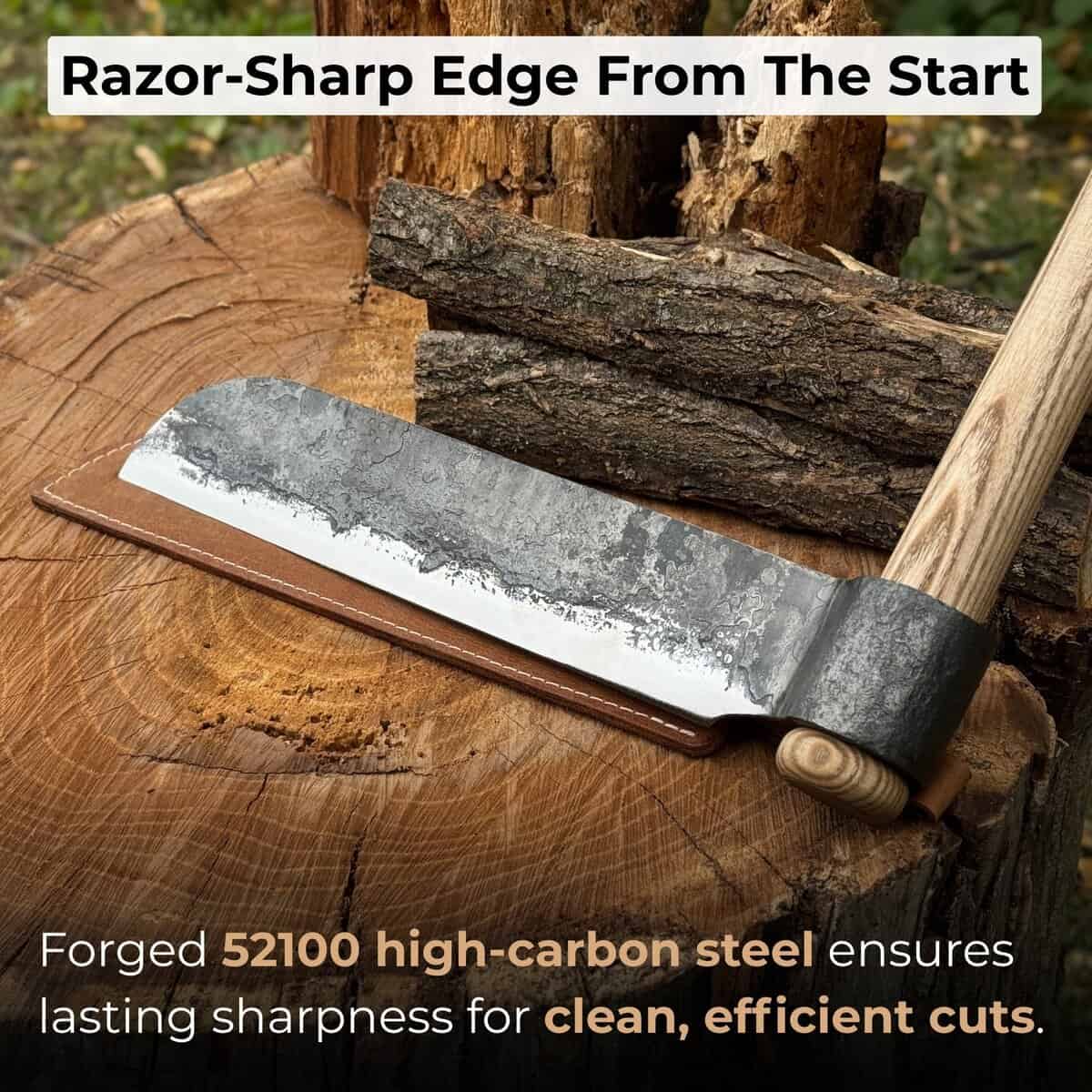 Hand-Forged Splitting Froe, Blade - 25.5 cm (10 inches) - The