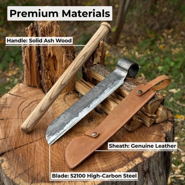 Hand-Forged Splitting Froe, Blade - 25.5 cm (10 inches) - Image 6