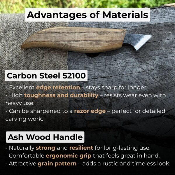 Wood Carving Knife, 2.5 cm (1 inch) - Image 4