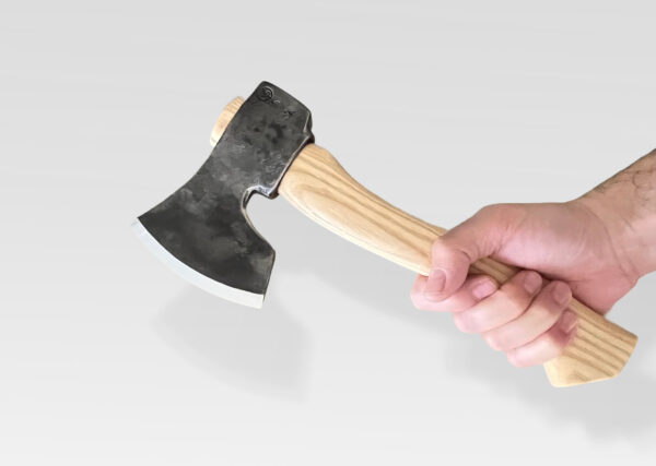 The Sloyd carving axe hand-forged for spoon carving and green woodworking