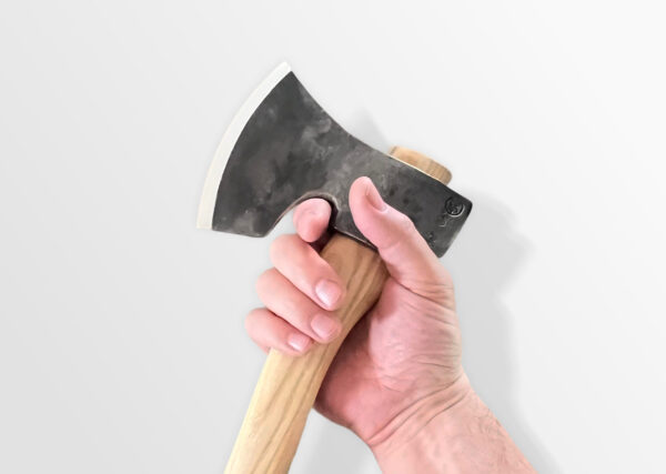 The Sloyd carving axe hand-forged for spoon carving and green woodworking
